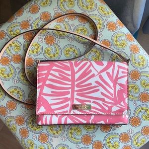 Pink and white Kate spade crossbody